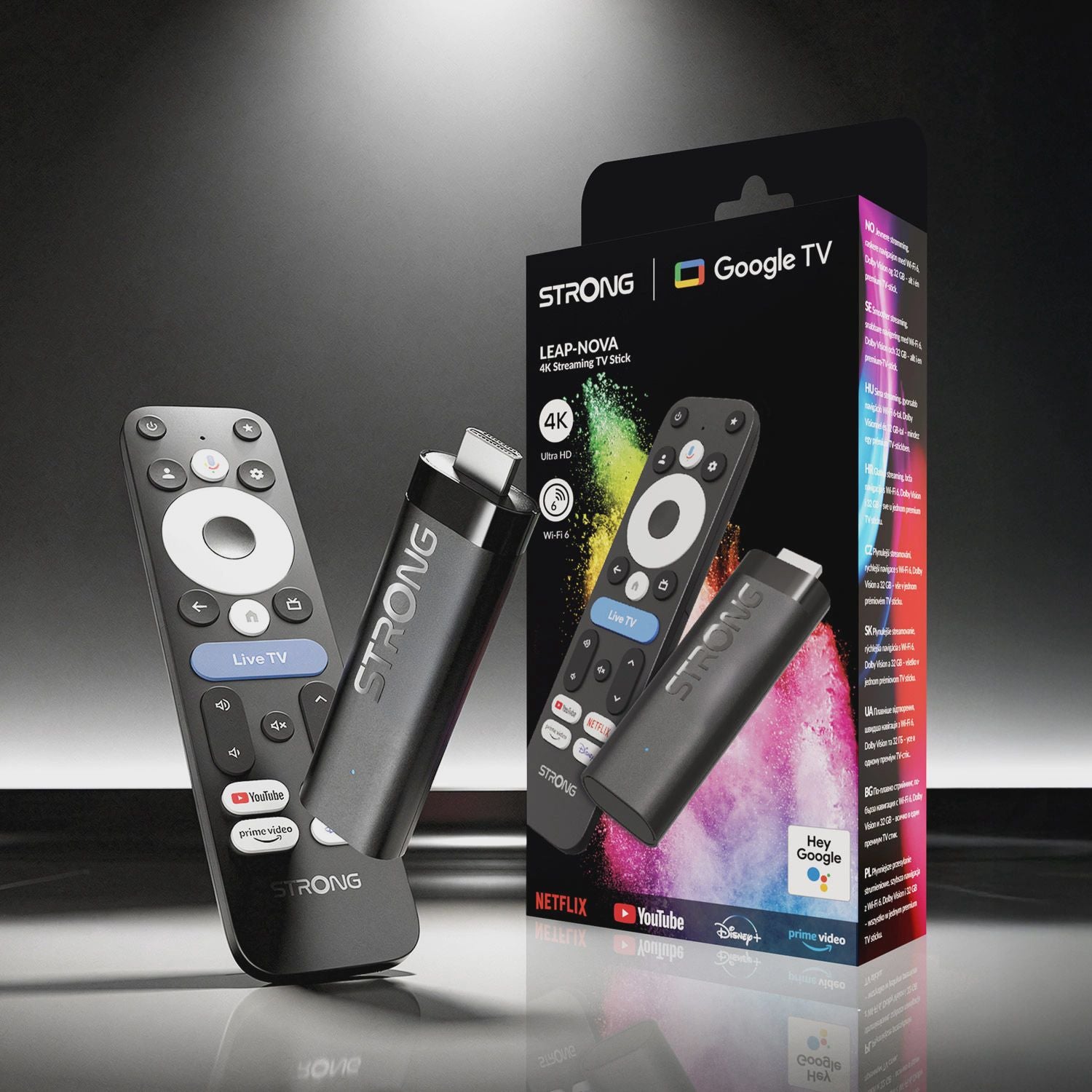 4K WiFi Streaming Stick, Google TV, 32GB Storage