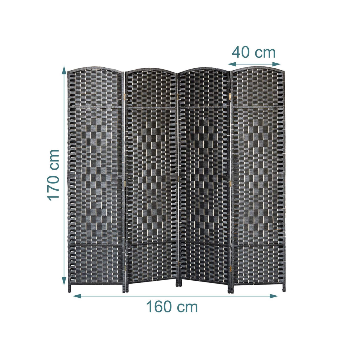 4-Panel Room Divider Folding Screen