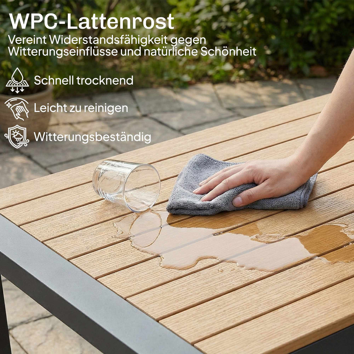 4-Piece Modular Patio Furniture Set with Deep Seats