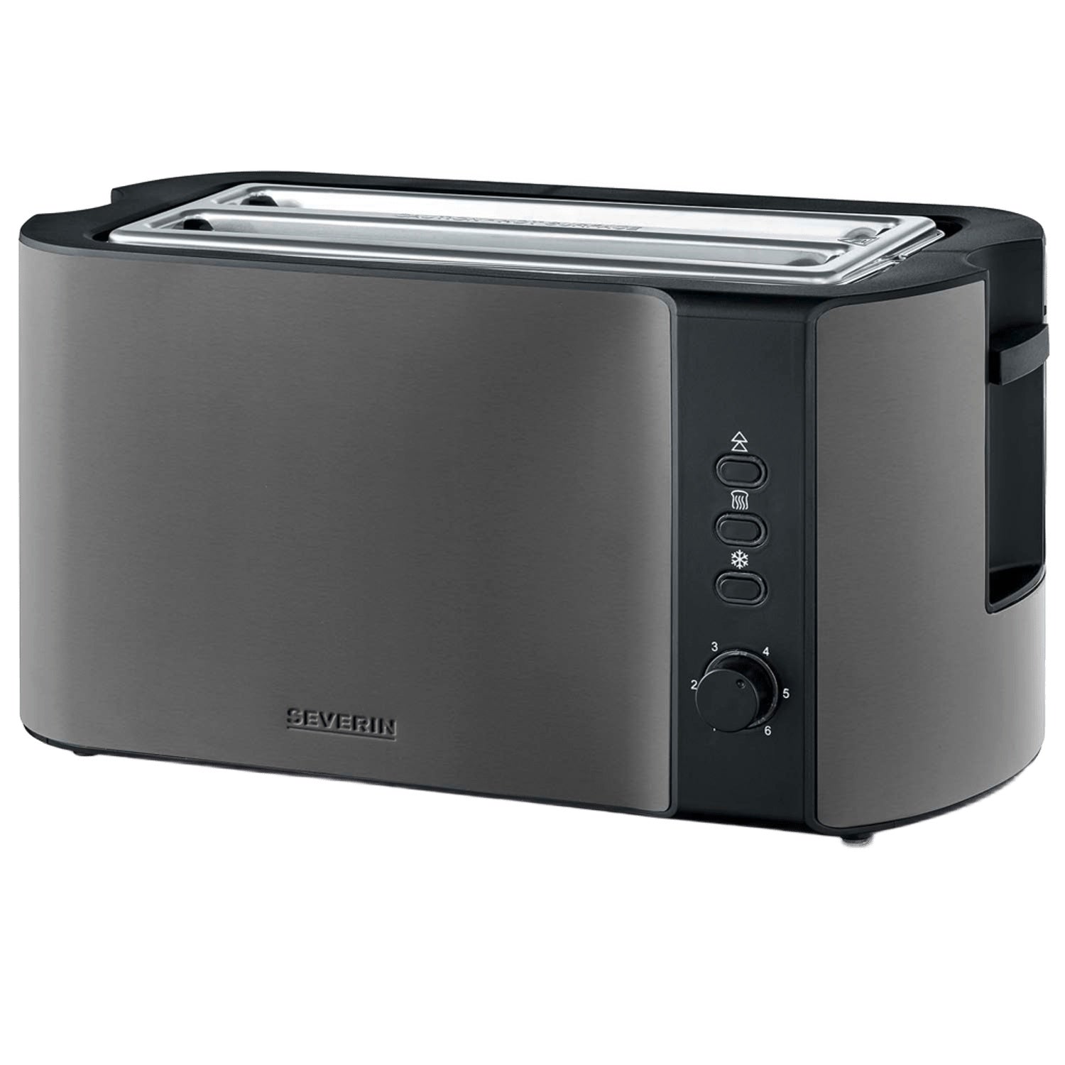 4-Slice Toaster with Bun Warmer, Stainless Steel