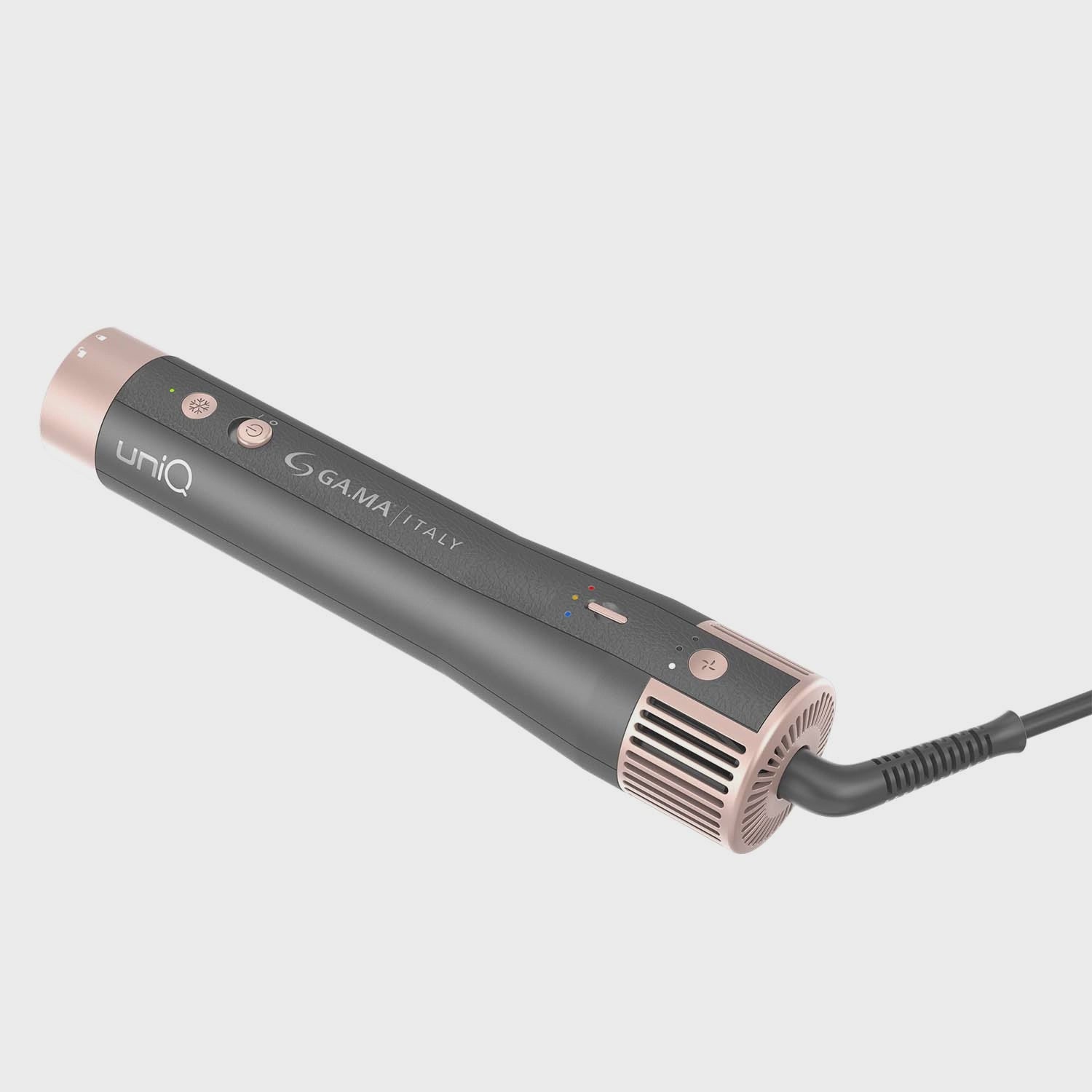 4-in-1 Hair Styler with Oval Brush, Curling Wand, Dryer