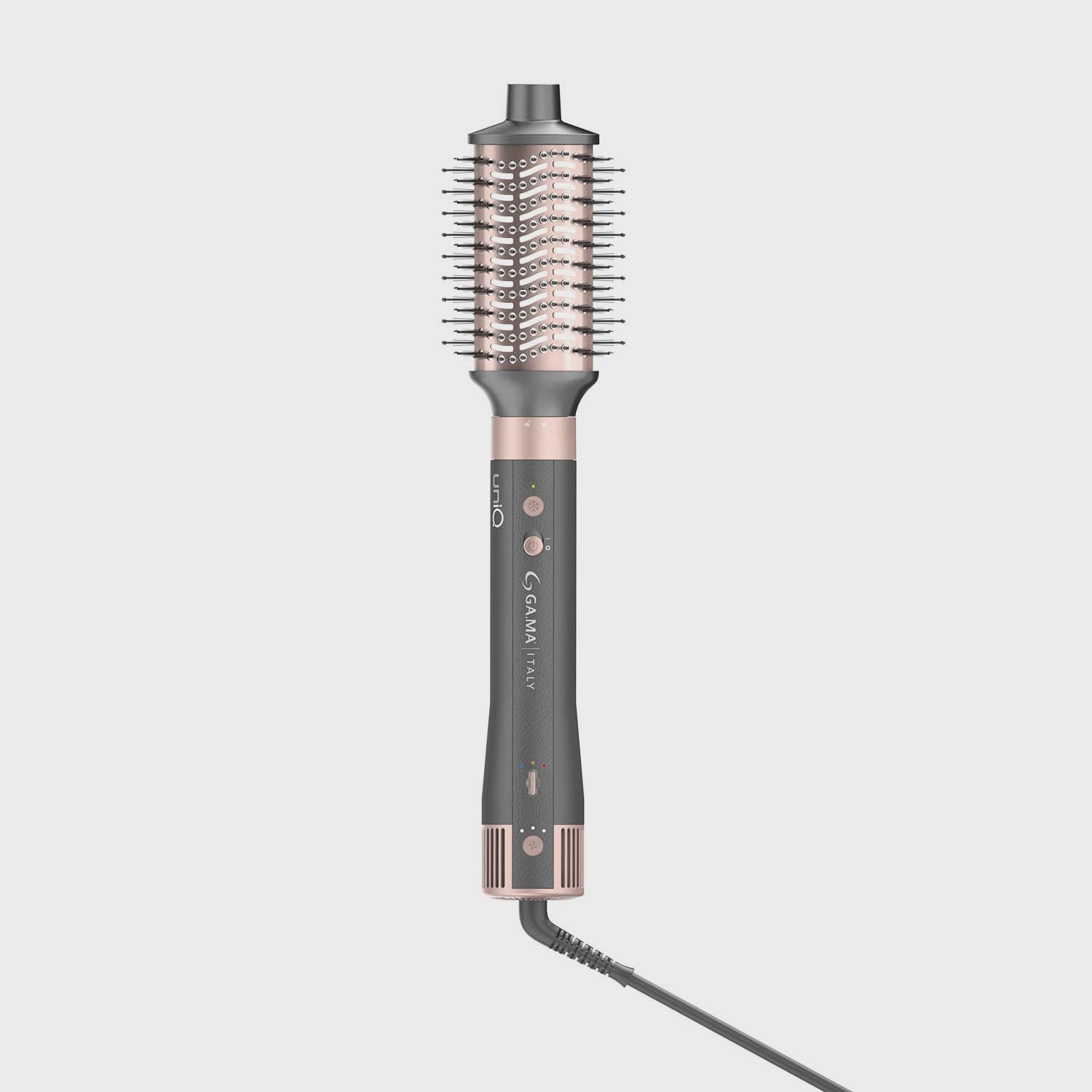 4-in-1 Hair Styler with Oval Brush, Curling Wand, Dryer