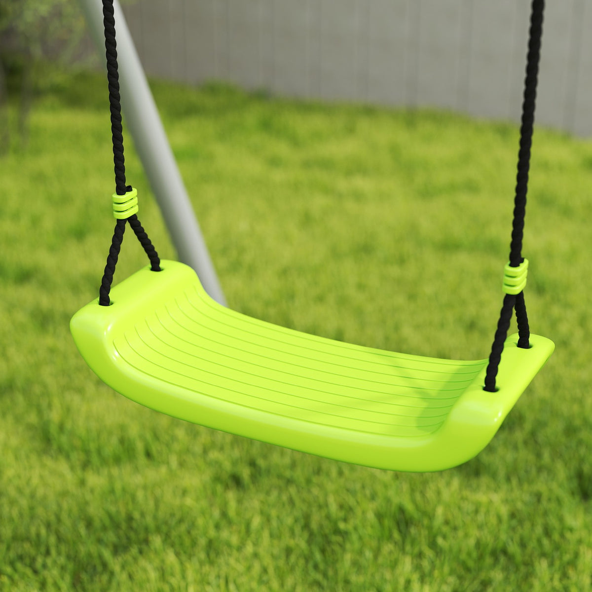 4 in 1 swing frame outdoor swing frame with swing, 2-person slideway, football goal, basketball hoop, garden swing children's swing with metal frame for children