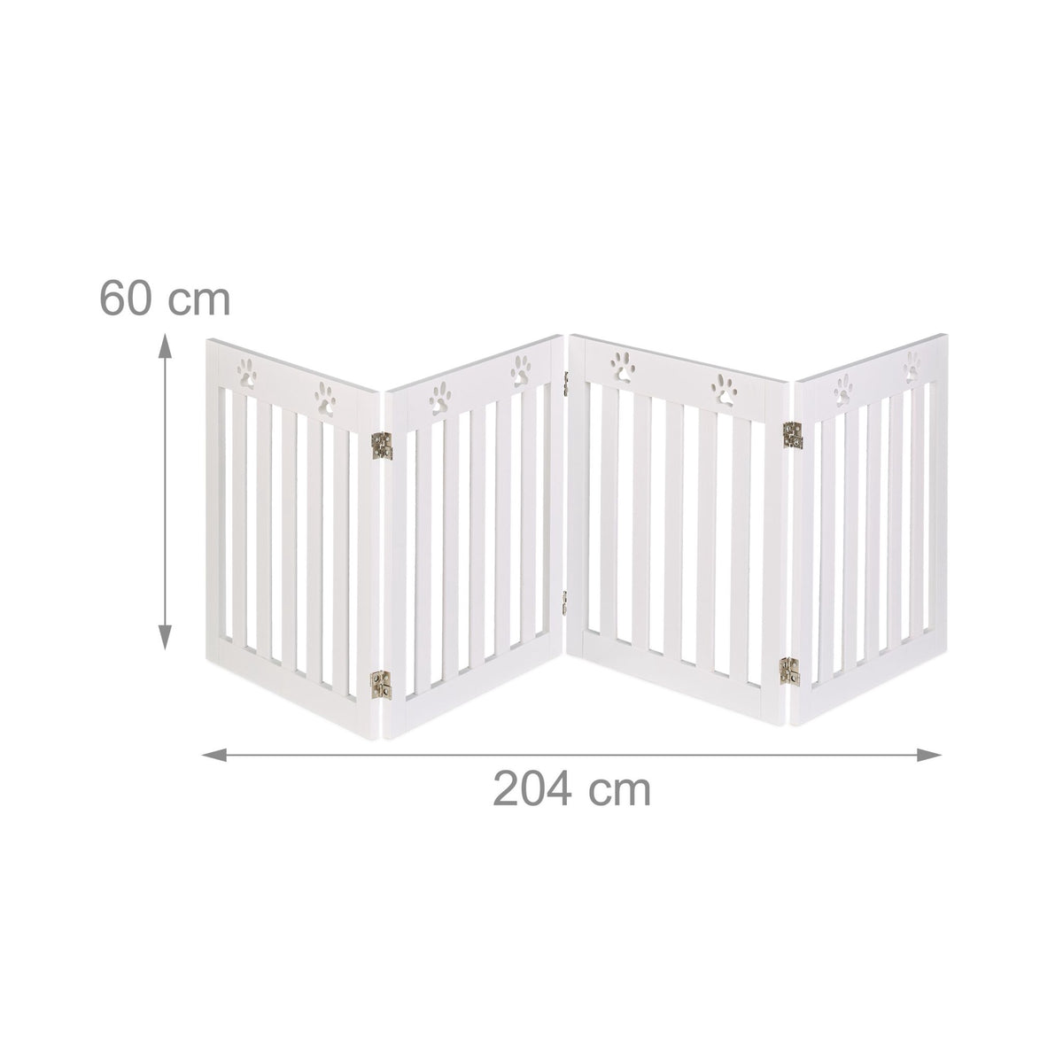 4-part dog barrier fence paws