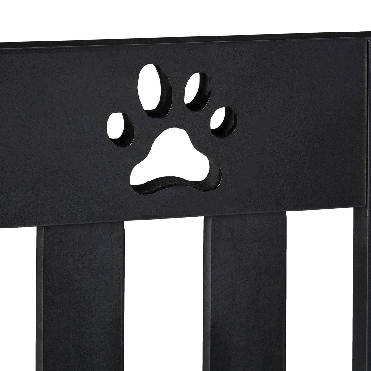 4-part dog barrier fence paws