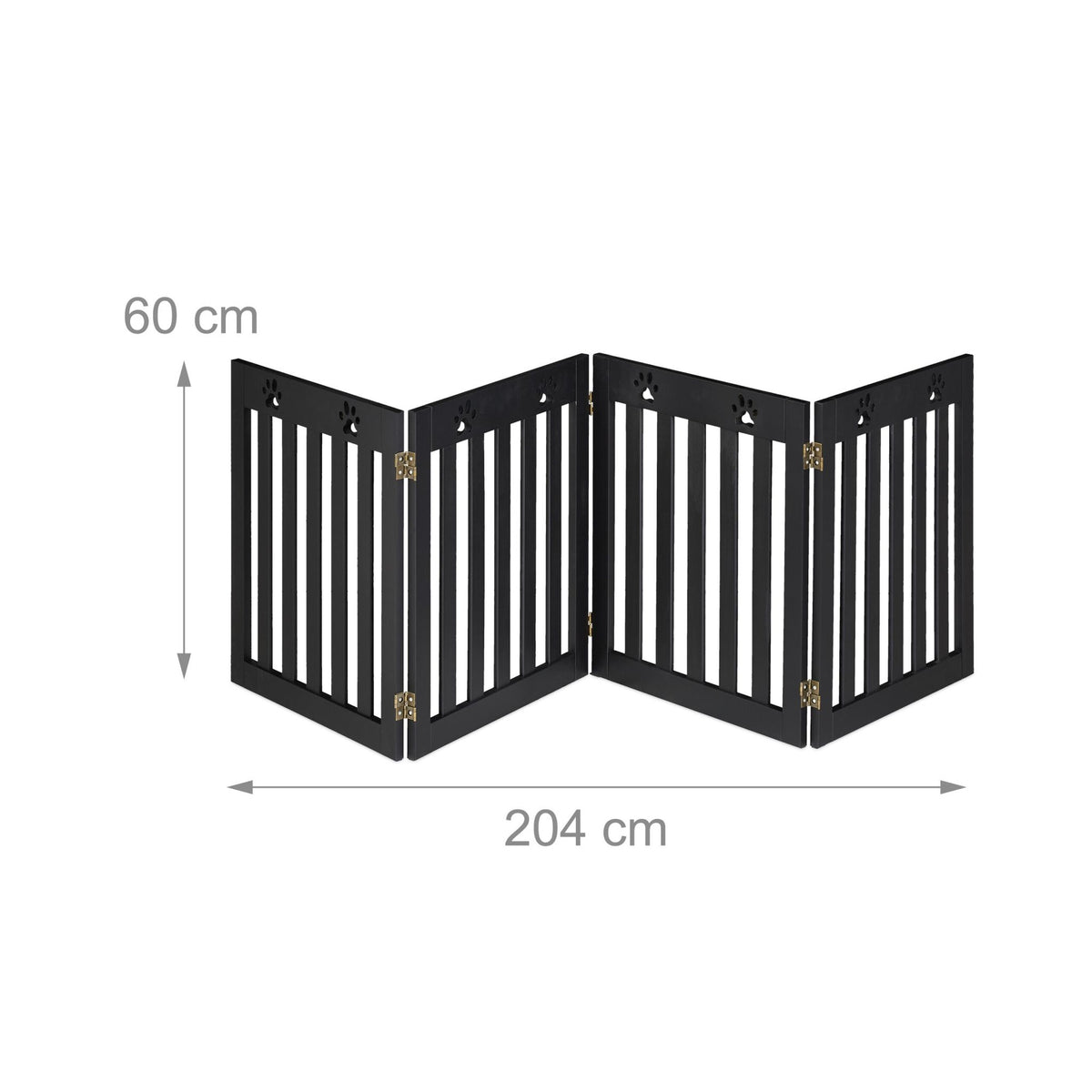 4-part dog barrier fence paws