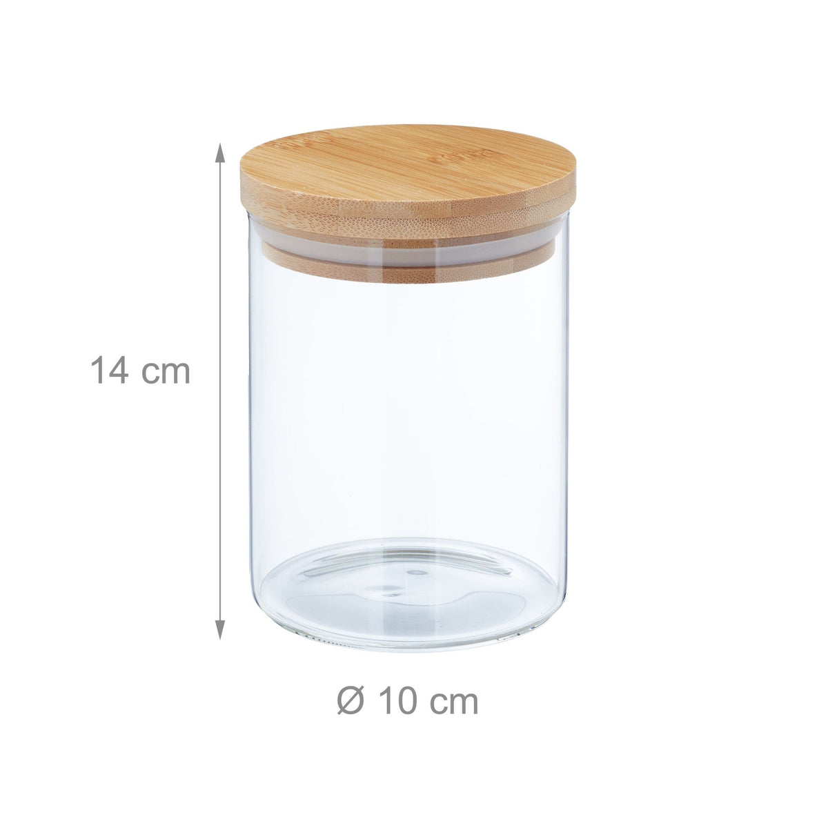 4 pcs. Storage jars 750 ml