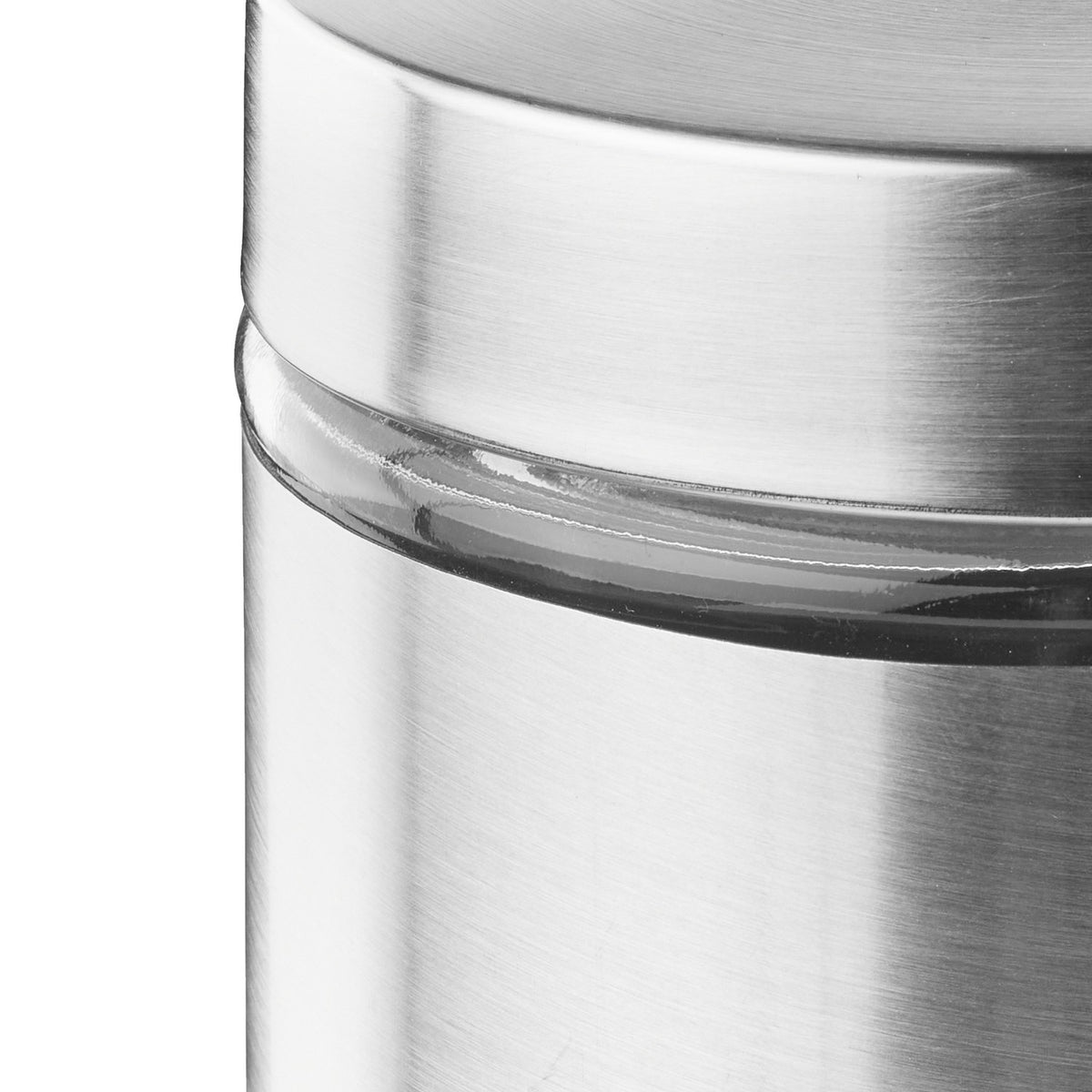 4 pcs. stainless steel storage jars