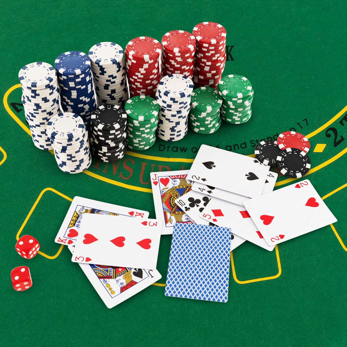 500-Piece Poker Chip Set – Aluminum Case, Texas Holdem