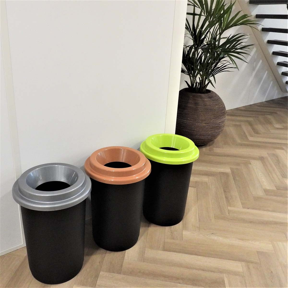 50L Brown Recycling Bin - Waste Separation