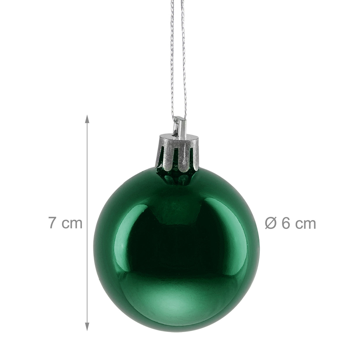 50 Shiny Christmas Tree Baubles – Decorative Set
