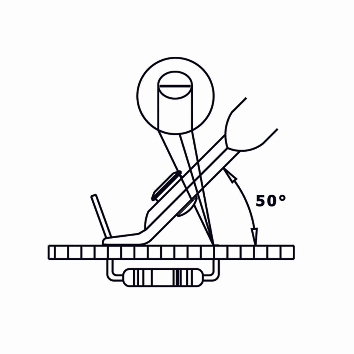 50° angled plane cutter