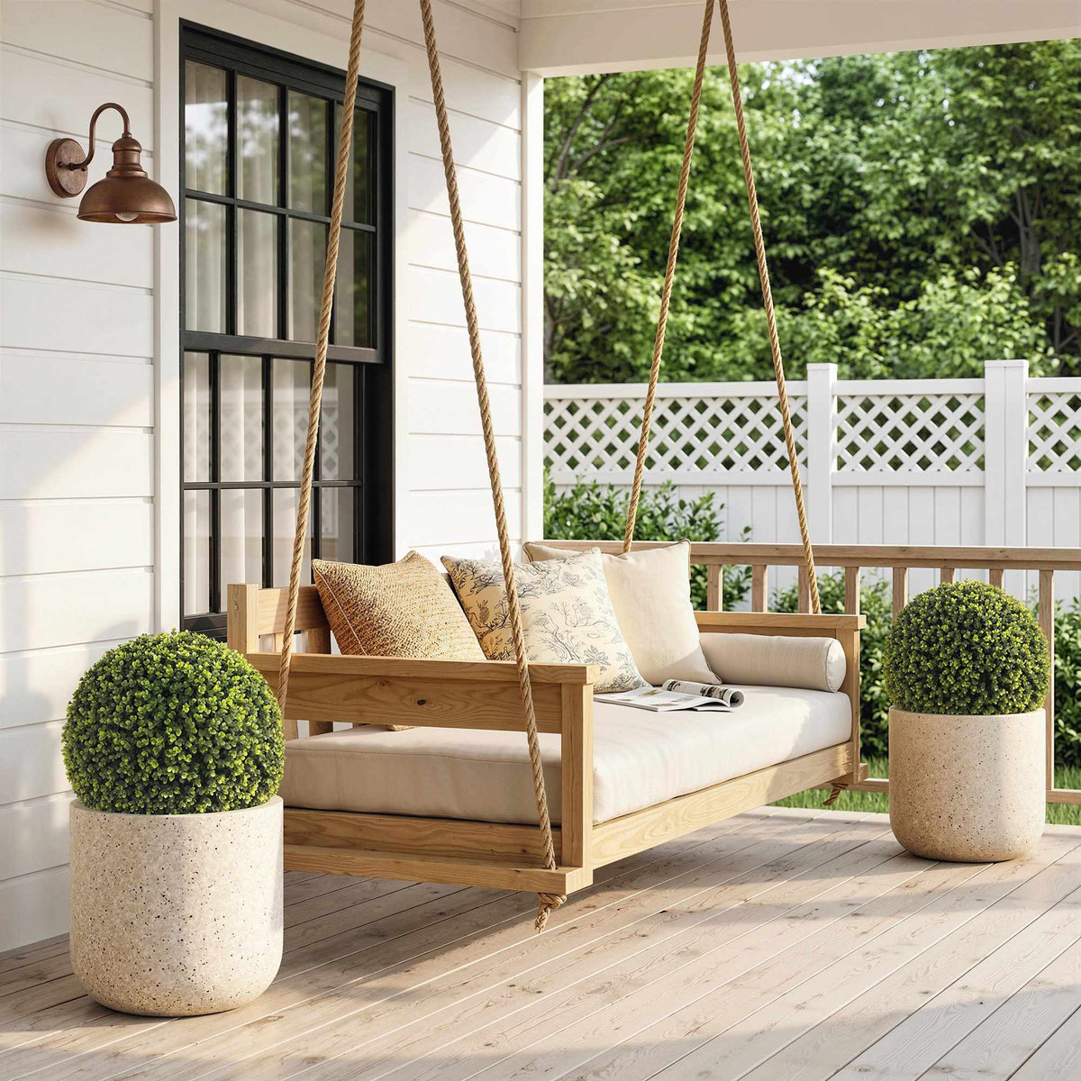 52 cm Artificial Eucalyptus Balls Set of 2, UV Resistant