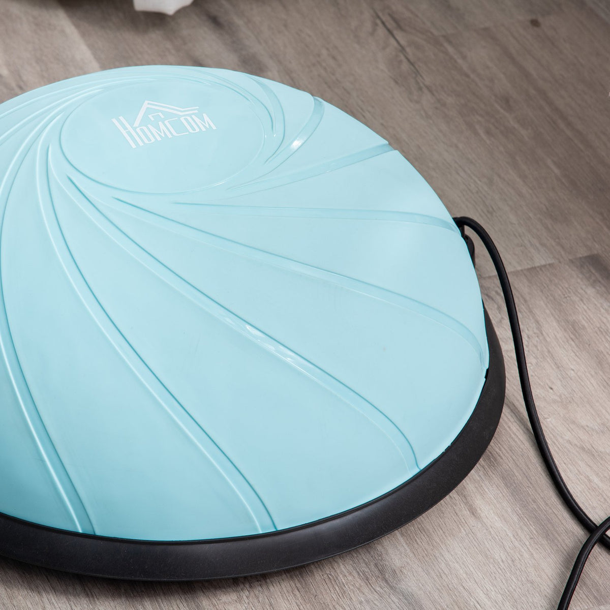 Ø 58 Cm Yoga Ball Half Ball Balance Trainer Balance Ball Half Exercise Ball With Training Rope Home For Yoga Balance Stability Light Blue