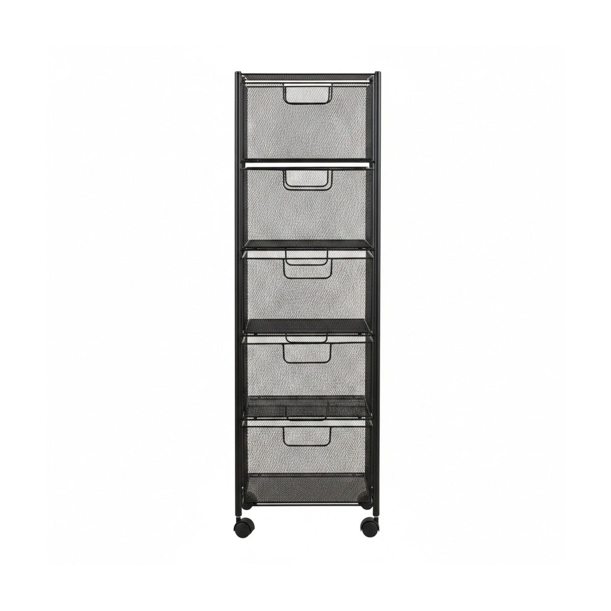 5-Drawer Storage Cart – Slim Rolling Organizer With Casters