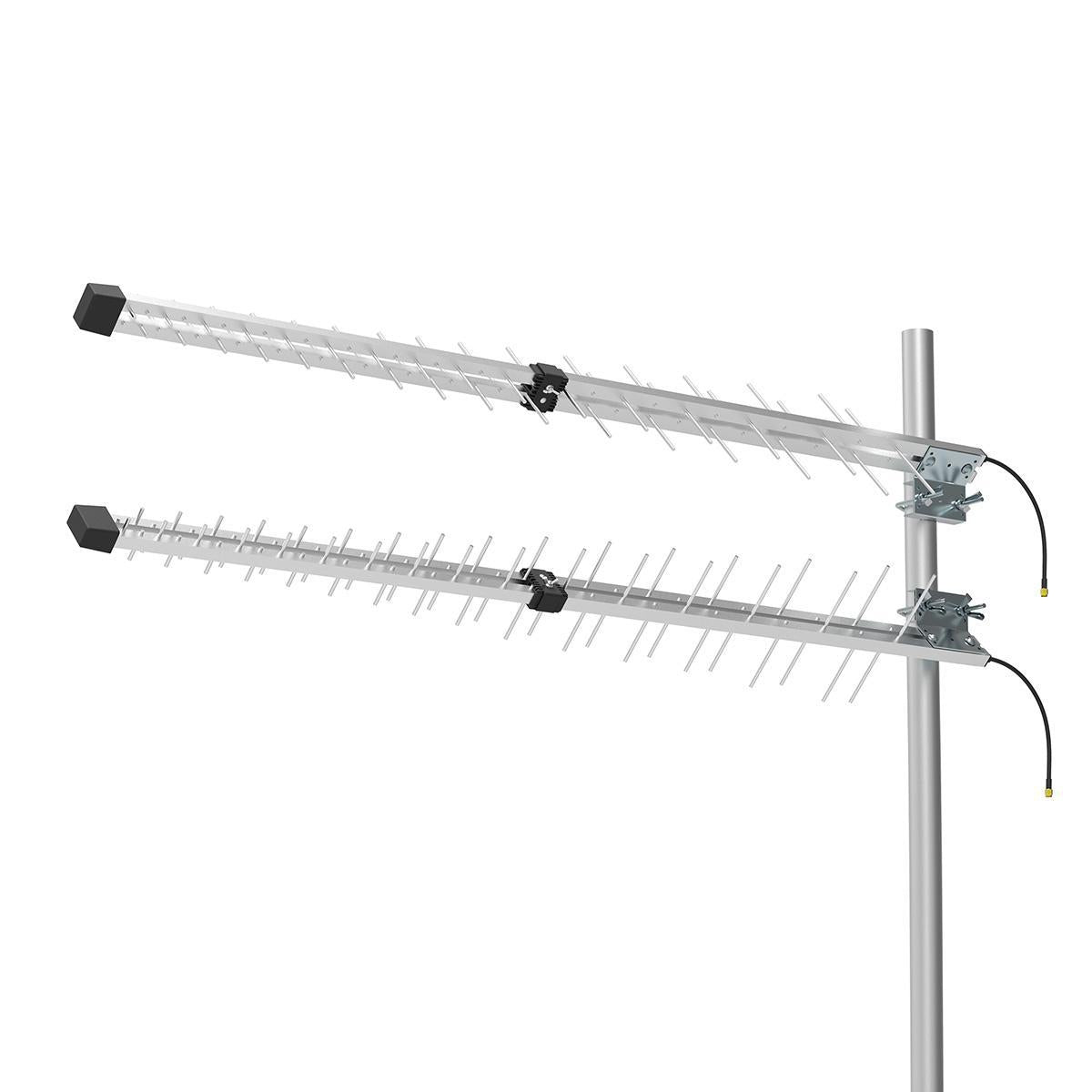 5G / 4G / 3G Antenna | 4G | Outdoor | 698 - 3800 MHz | Gain: 15 dB | 0.30 m | Silver
