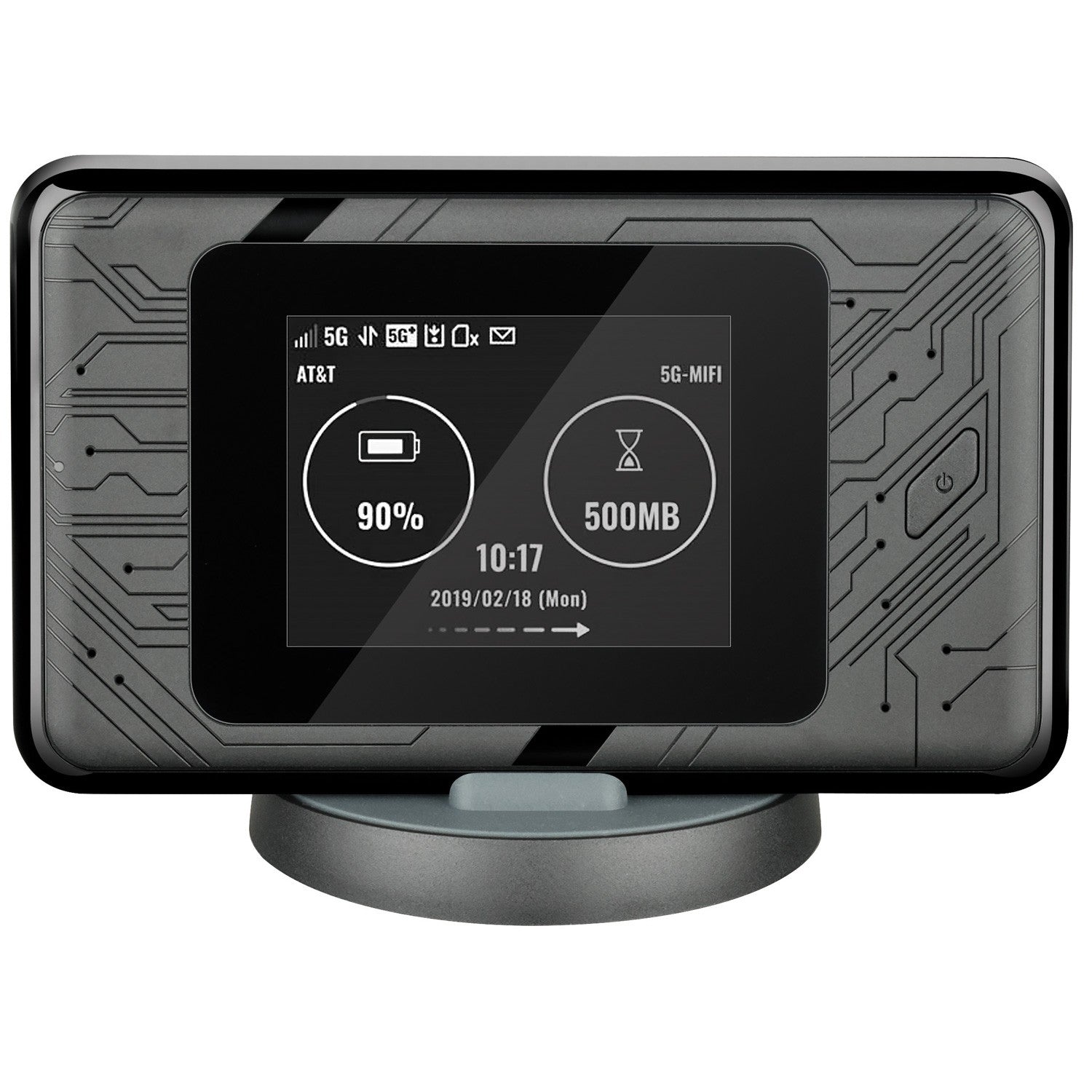 5G WiFi 6 Portable Router, AX1800, 1.6 Gbps, LCD Display