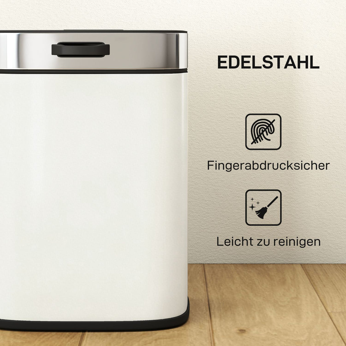 5L Stainless Steel Trash Can, Freestanding or Hanging