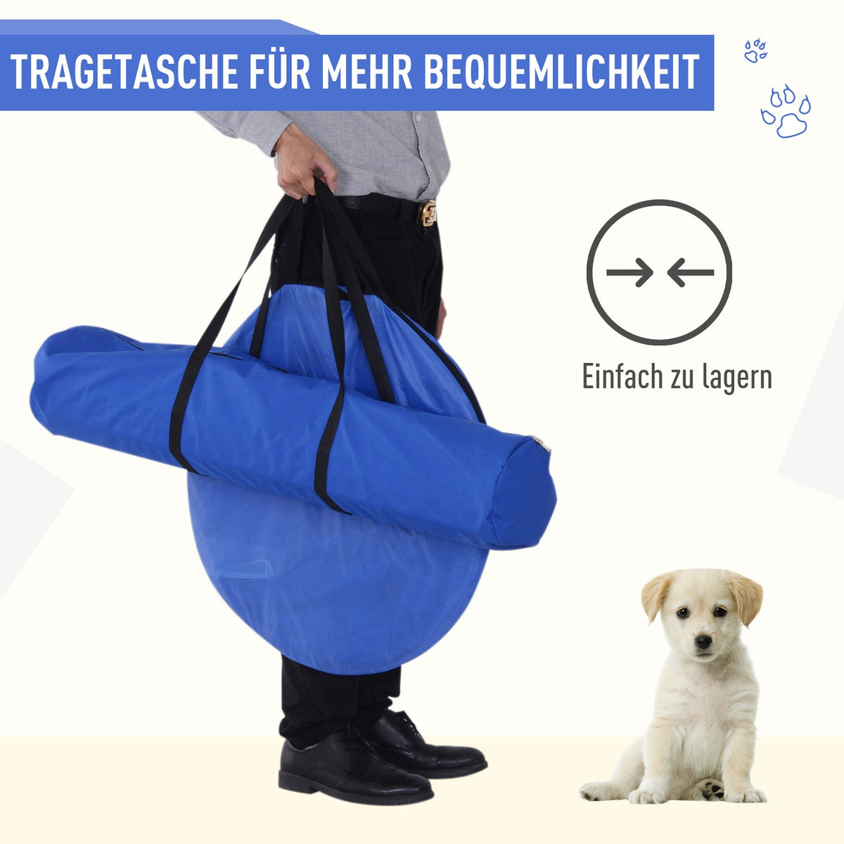 5 Pcs. Dog Agility Set Training For Pets Dog Training Set With Dog Tunnel Includes Bag Easy To Carry Polyester Plastic Orange