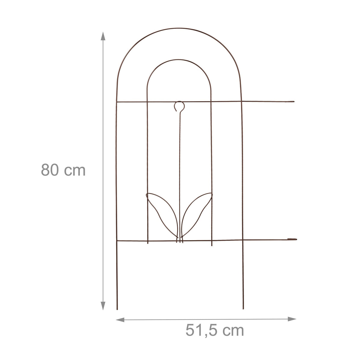 5-part metal bed rail