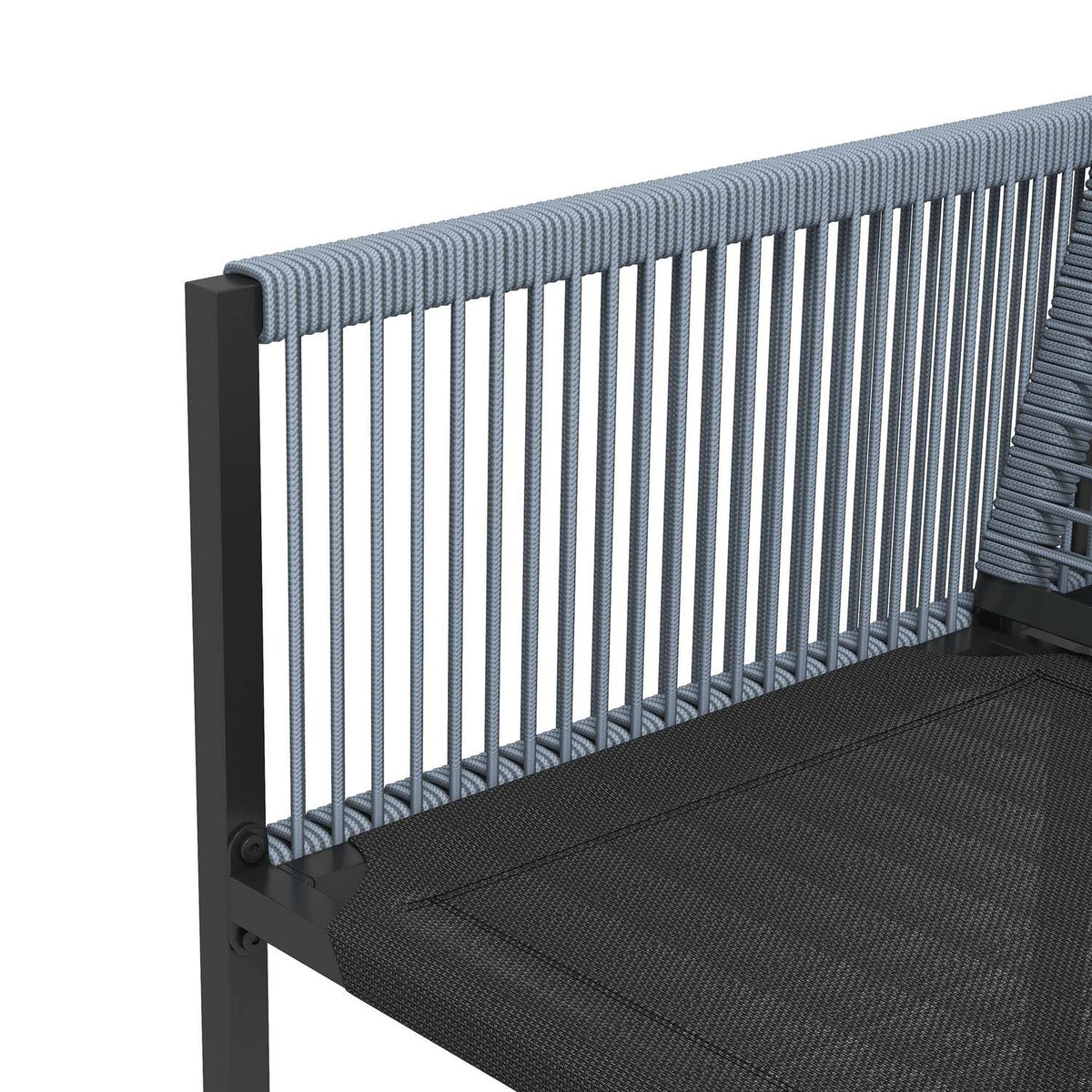 5-piece seating group Dining group for 4 people Dining table with 4 chairs Dining room group with folding chairs Kitchen table set with steel frame Balcony furniture Garden furniture for terrace, balcony Dark gray