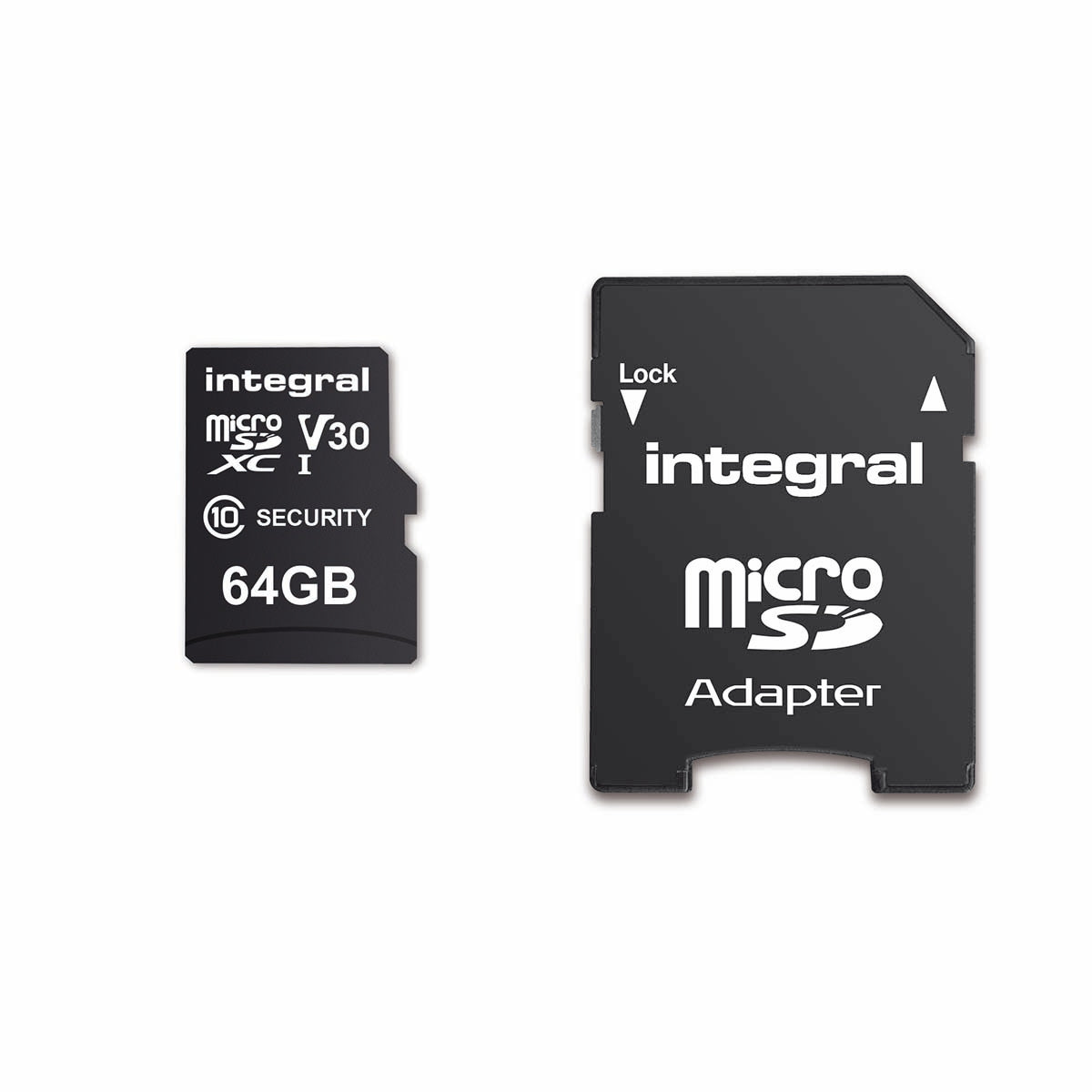 64GB security camera microSD card for dashcams, home cameras, CCTV, body cameras and drones