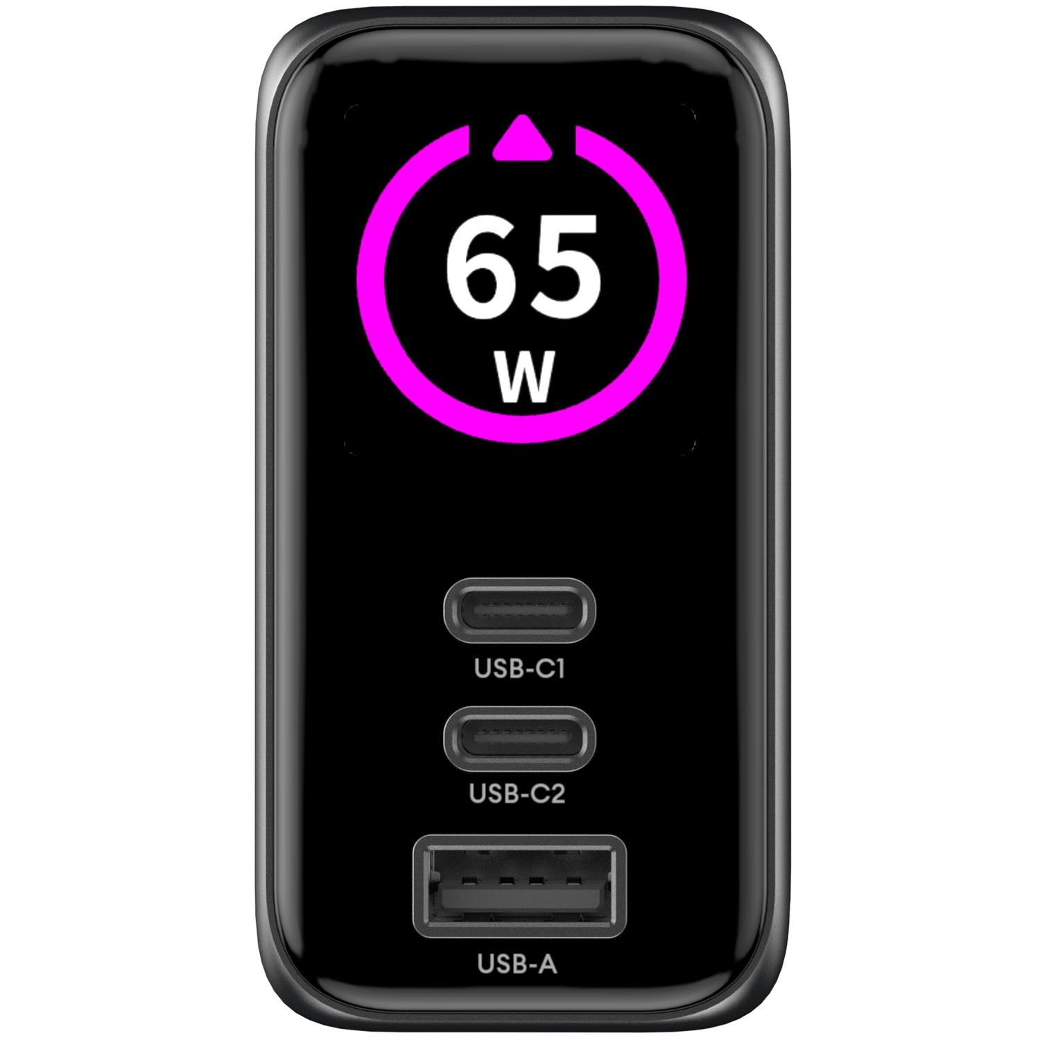 65W PD/QC Charger with Display