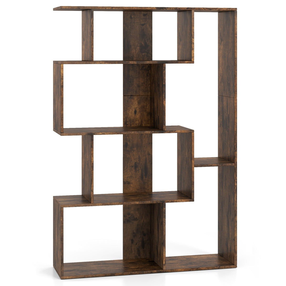 6-Cube Bookshelf with Anti-Tip Safety, Modern Design
