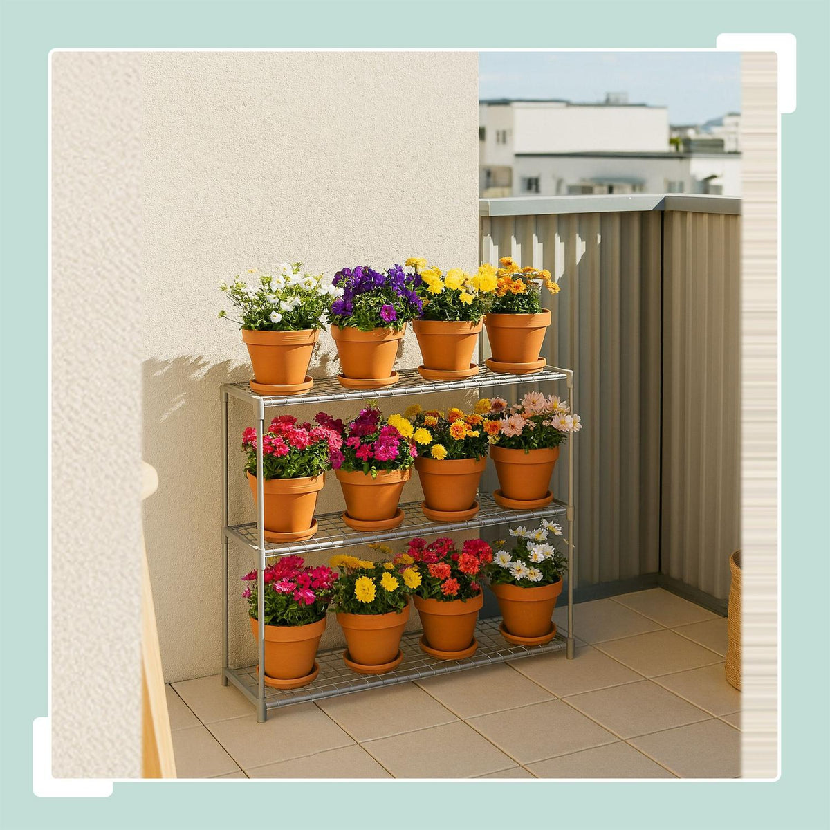 6-Tier Plant Shelf – Indoor/Outdoor Display Stand