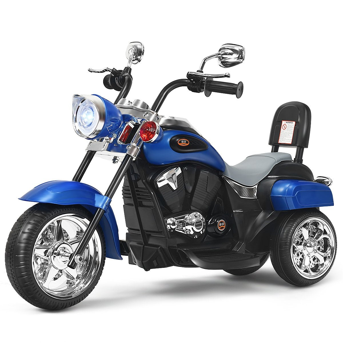 6V electric motorcycle with adjustable headlights motorcycle 91 x 48 x 64 cm blue + black