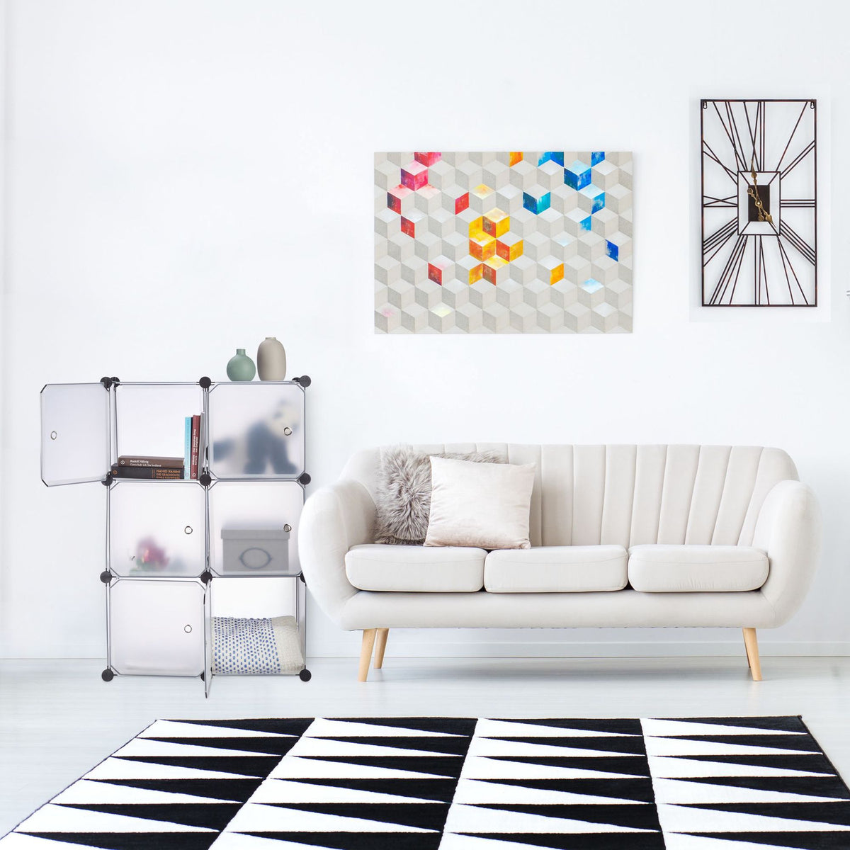 6-door shelving system