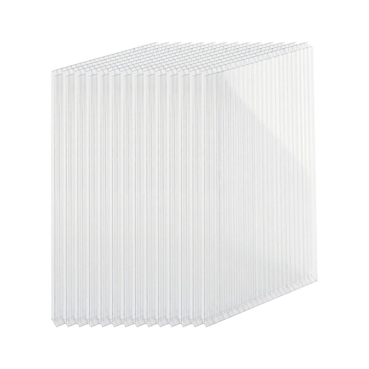 6mm Clear Polycarbonate Double-Wall Sheets, Set of 14