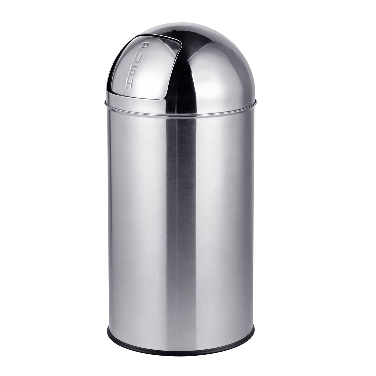 70L Stainless Steel Push-Lid Bin with Inner Bucket