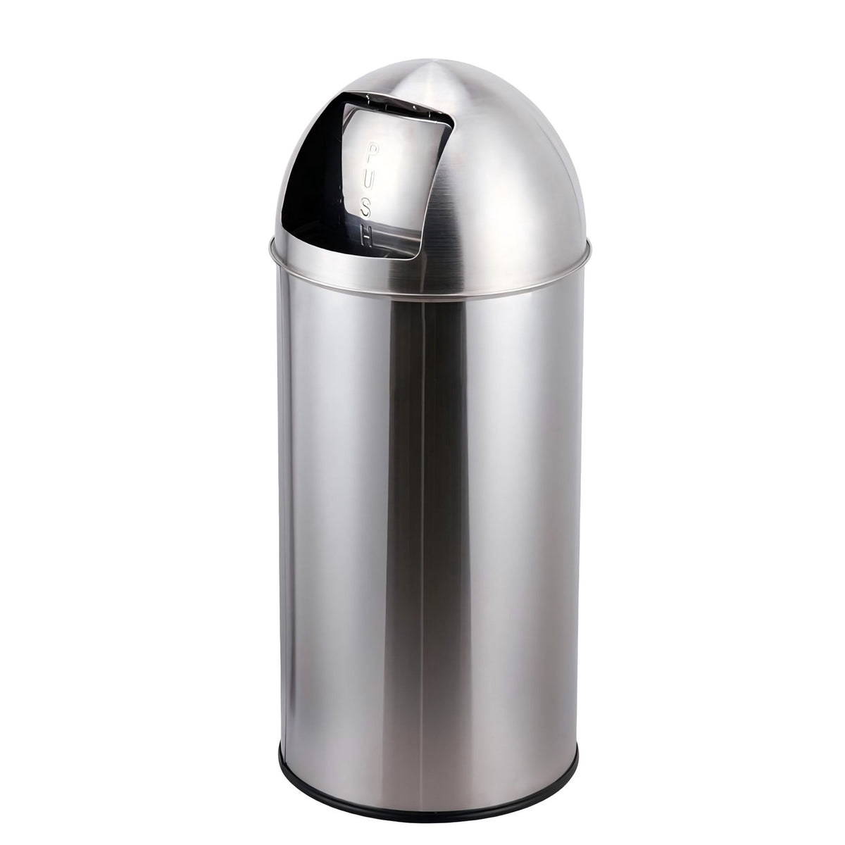 70L Stainless Steel Push-Lid Bin with Inner Bucket