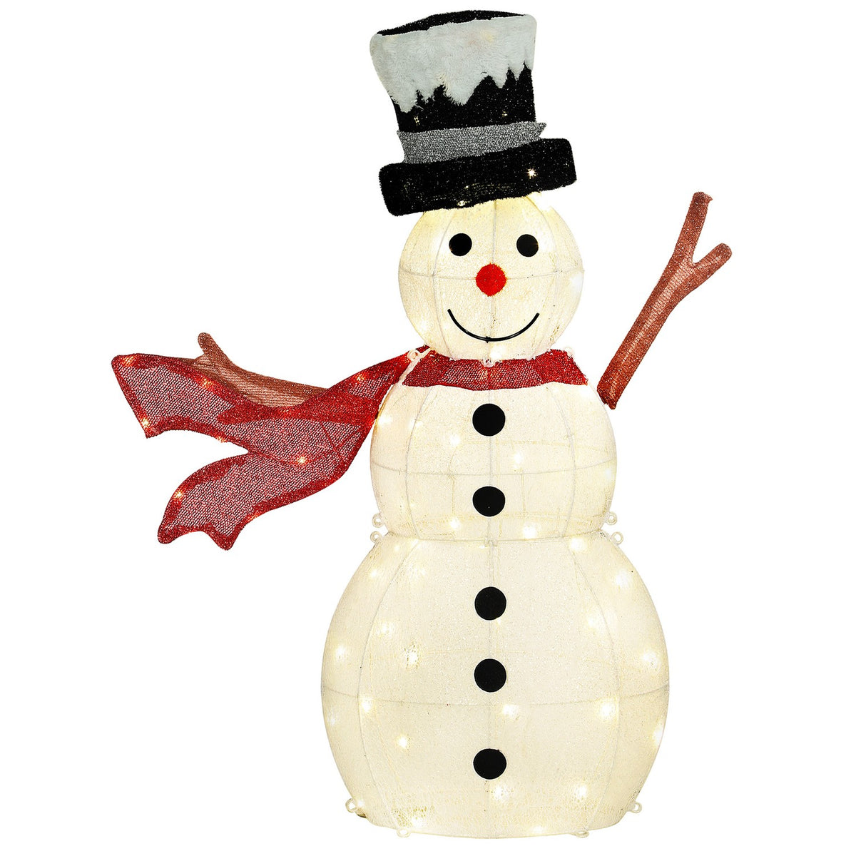 78 LED Snowman Christmas Decoration, Warm White, Indoor/Outdoor