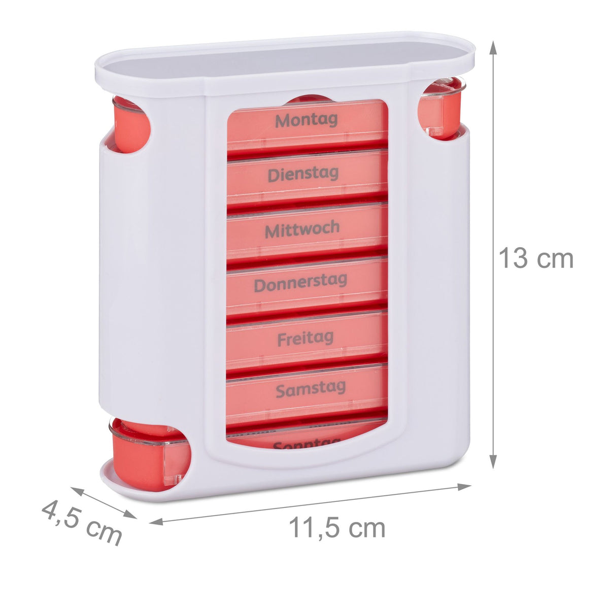 7-Day Pill Box with 4 Compartments Each