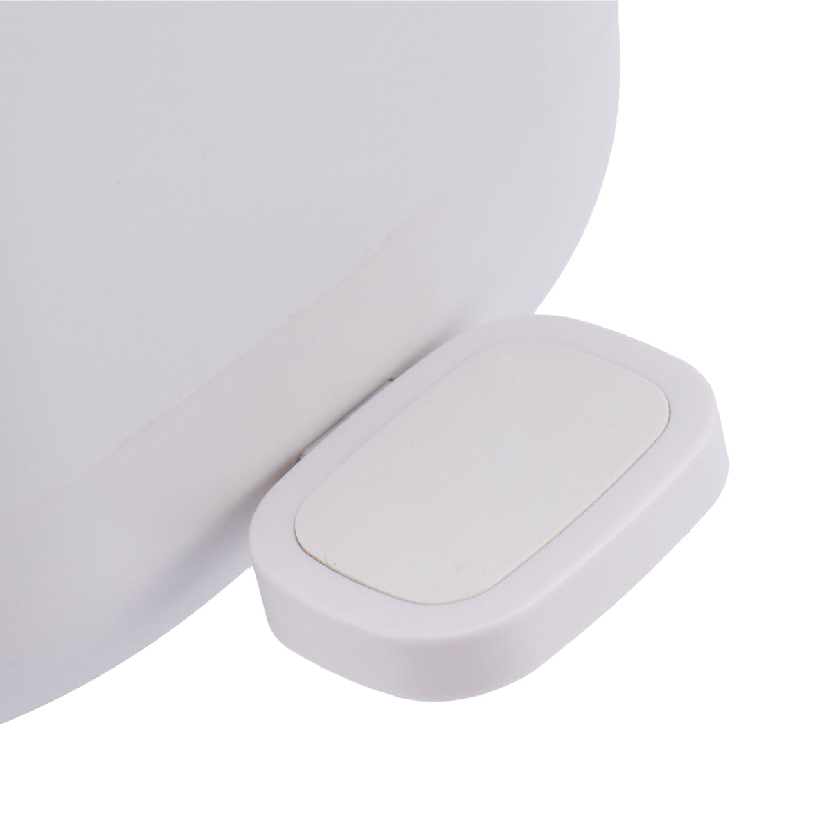 7L Square Pedal Bin, Plastic, Soft-Close Lid