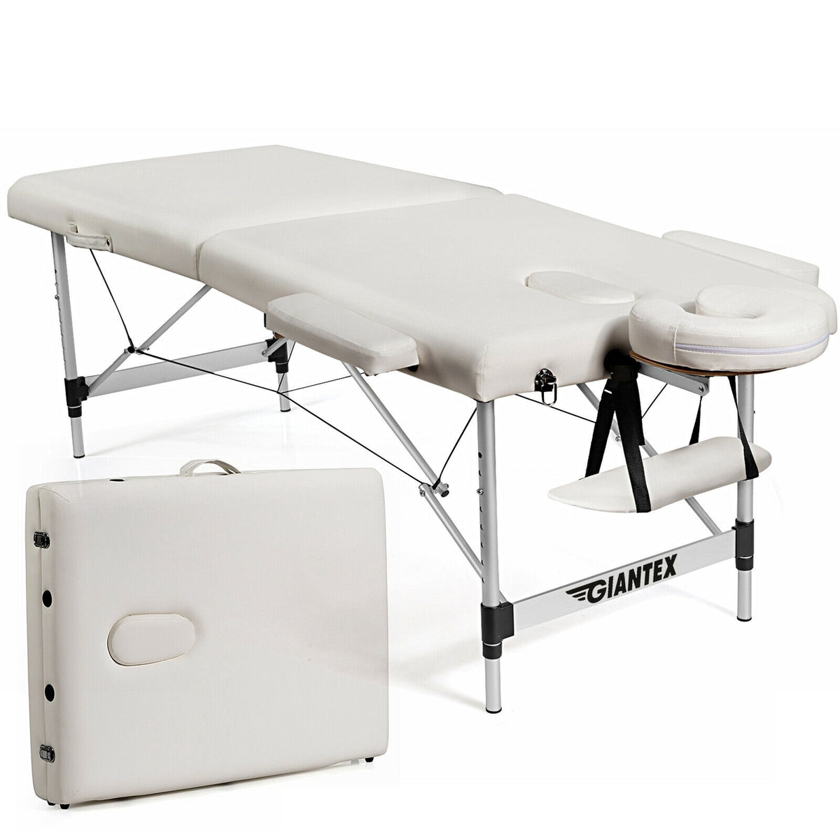 84" Adjustable Portable Massage Table with Carry Case