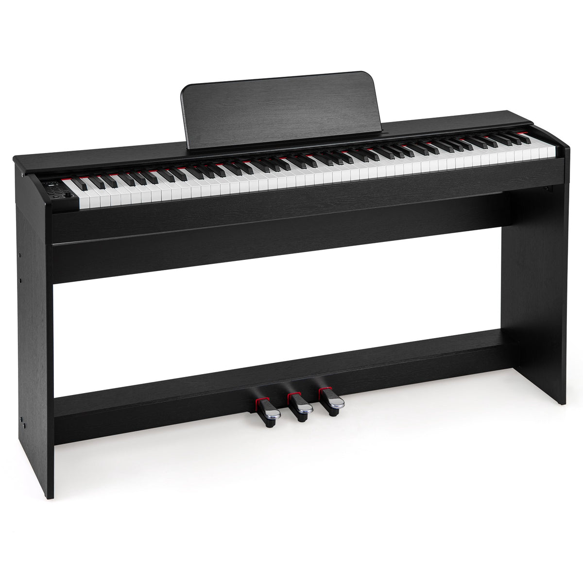 88-Key Digital Piano, Hammer-Action Weighted, 3-Pedal Stand