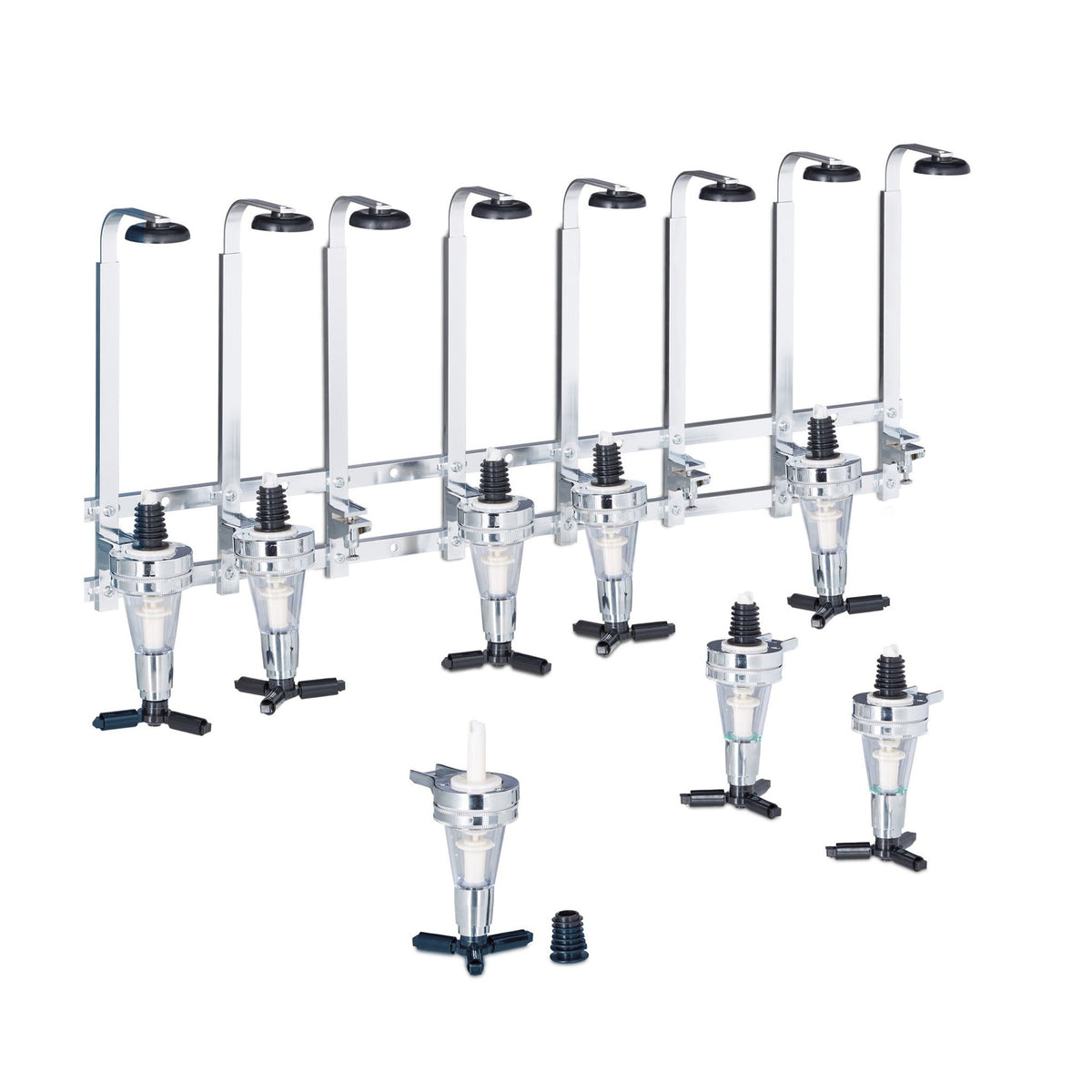 8-Bottle Wall-Mount Bar Butler