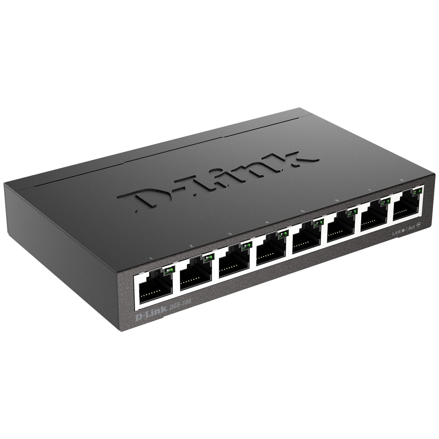 8-Port Gigabit Switch, Compact Design
