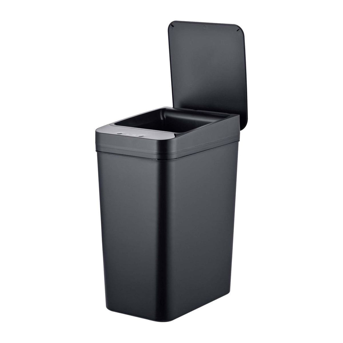 9L Black Plastic Sensor Bin for Kitchen
