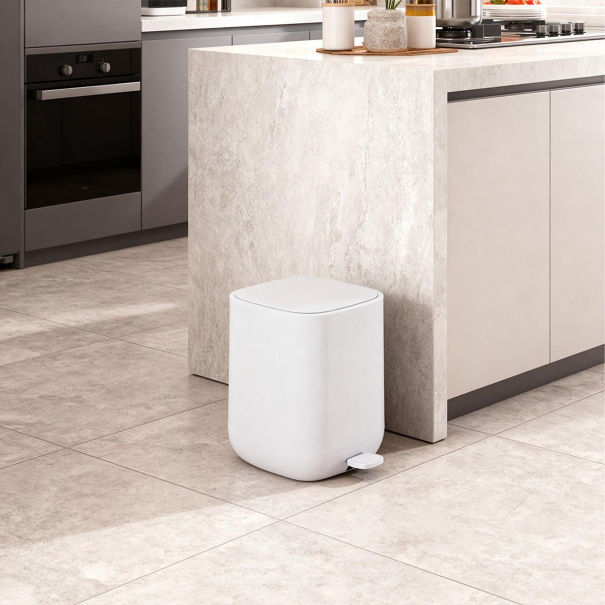 9L Square Pedal Bin – Soft-Close, Removable Bucket
