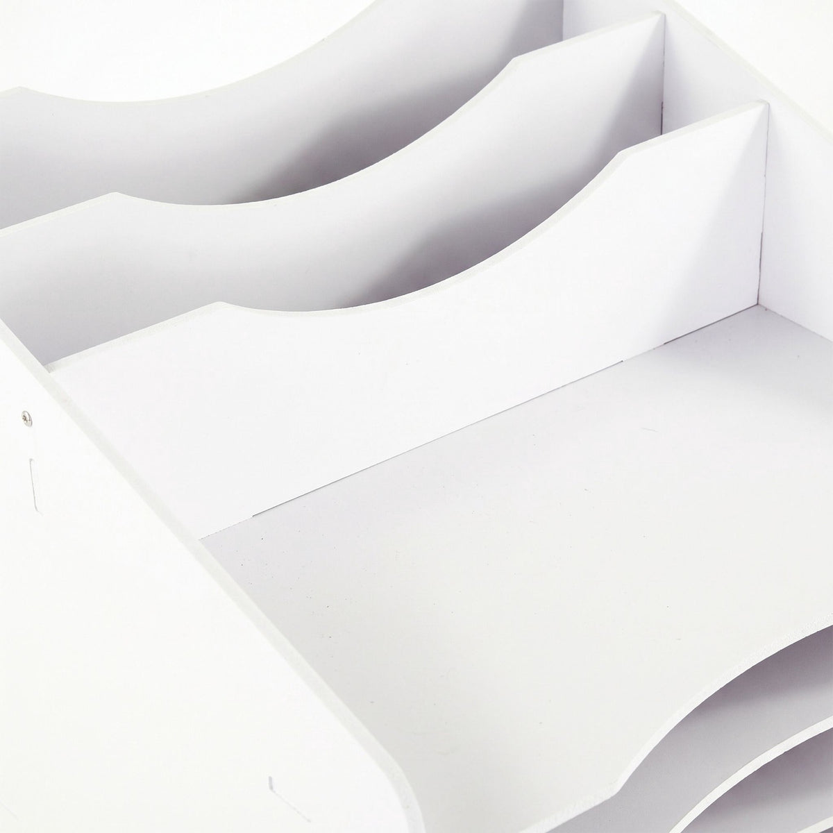 A4 Document Sorter with 6 Compartments – White MDF