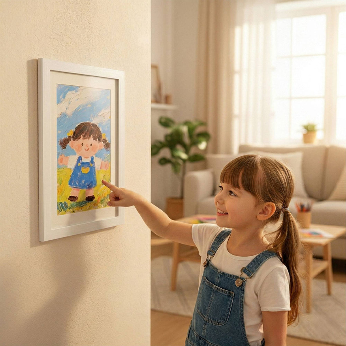 A4 Kids Art Frame, Magnetic Front, Stores Multiple