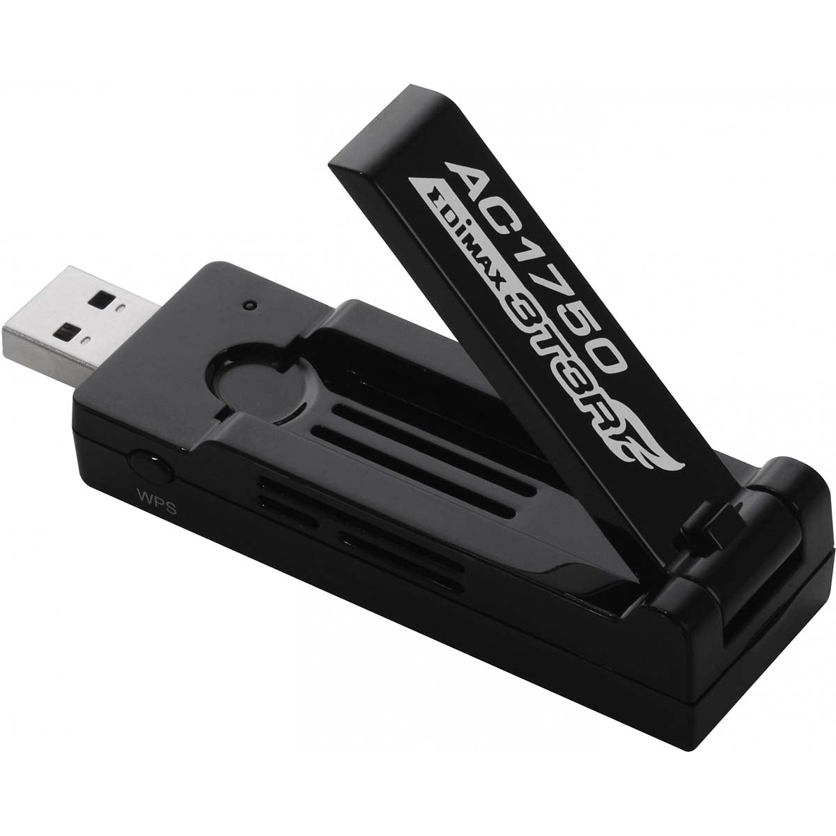 AC1750 Dual-Band Wi-Fi USB 3.0 Adapter with 180-Degree Adjustable Antenna Black