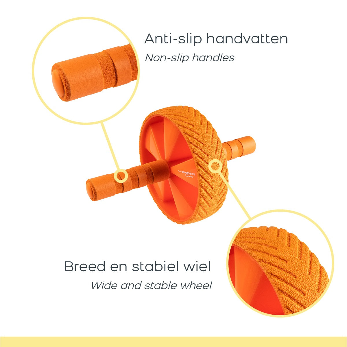 Ab Wheel Trainer for Core Strength and Stability