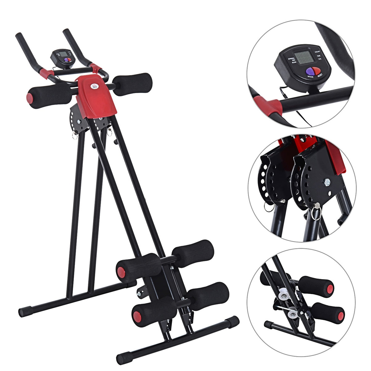 Abdominal Trainer Back Trainer Home Trainer Fitness Device With Muscle Trainer Led Display