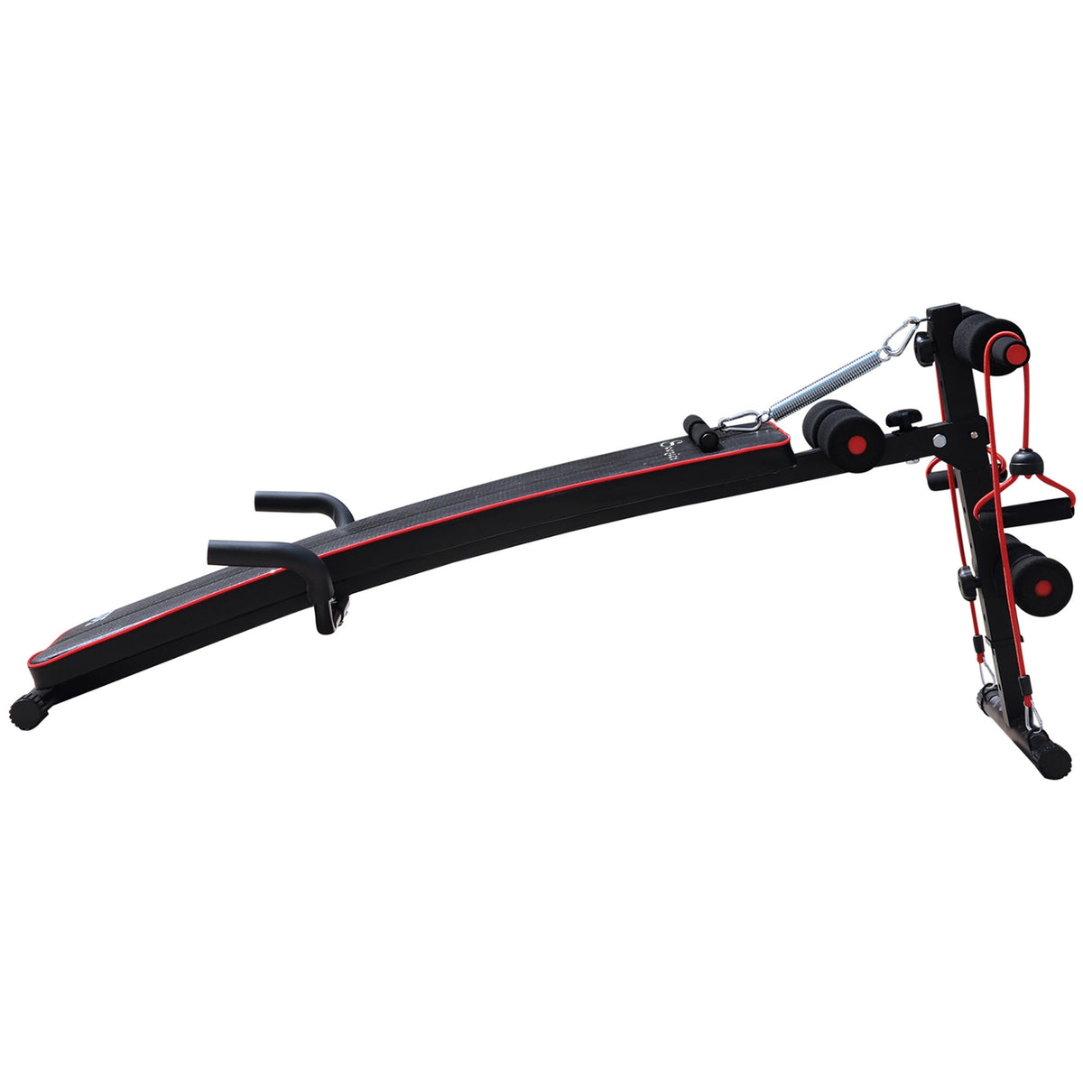 Abdominal Trainer Training Bench Sit Up Bench Resistance Bands Adjustable Up To 120Kg 37.5X55.5X50-68Cm