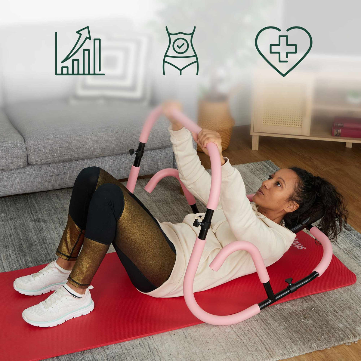 Abdominal exercise roll at home